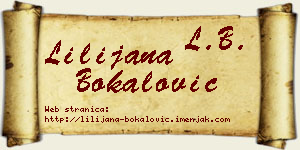 Lilijana Bokalović vizit kartica